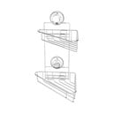 Mensola angolare autoportante in metallo per bagno in argento Bestlock Bath - Compactor