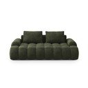 Divano verde con rivestimento in velluto 200 cm Linz – Cosmopolitan Design