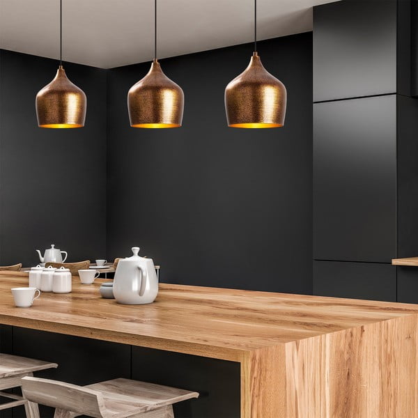 Lampada a sospensione color rame con paralume in metallo ø 20 cm Murek - Opviq lights-image-2