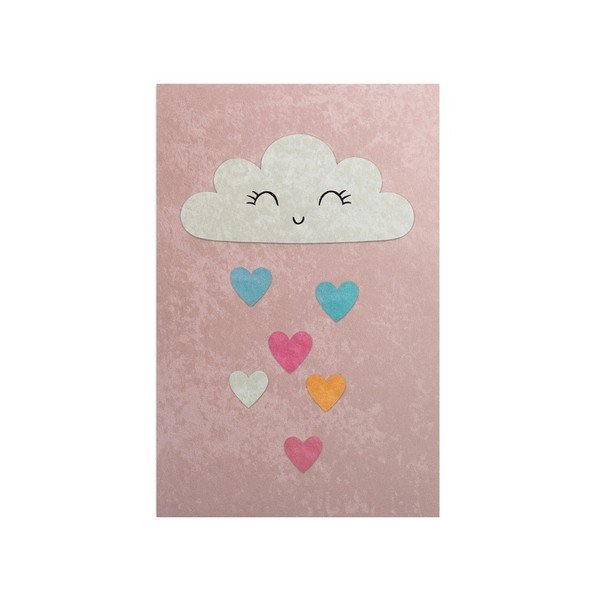 Tappeto per bambini rosa lavabile 140x190 cm Clouds – Mila Home