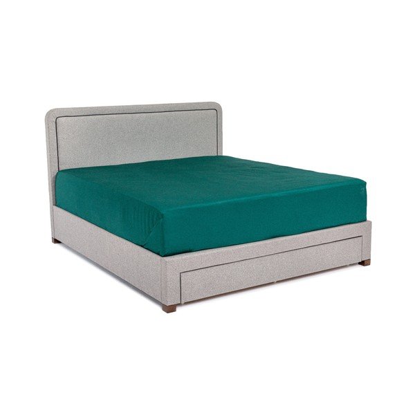 Letto matrimoniale grigio Sascha, 160 x 200 cm - Chez Ro-image-2