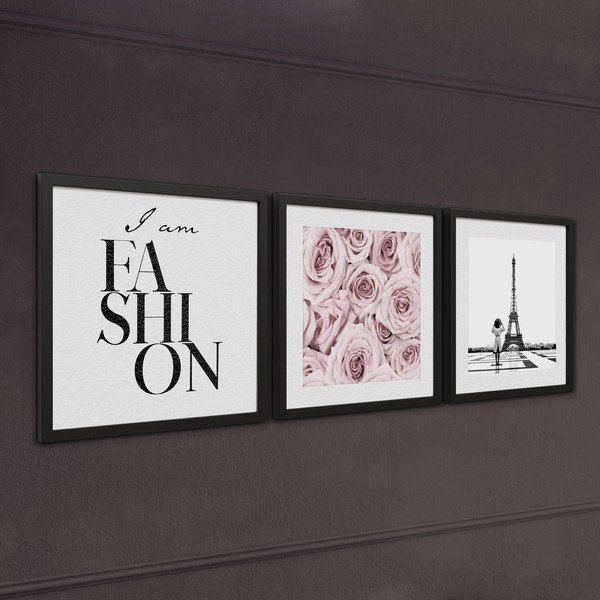 Set di dipinti 3 pz 30x40 cm Parisienne – Styler-image-2