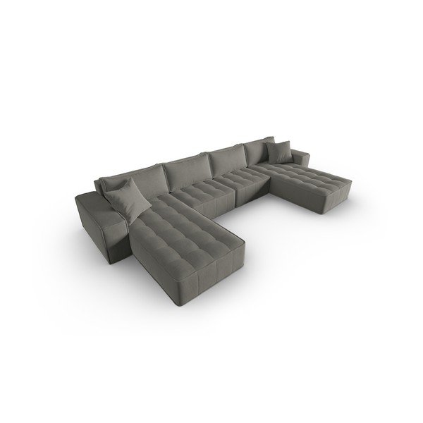 Divano angolare grigio Mike - Micadoni Home-image-3