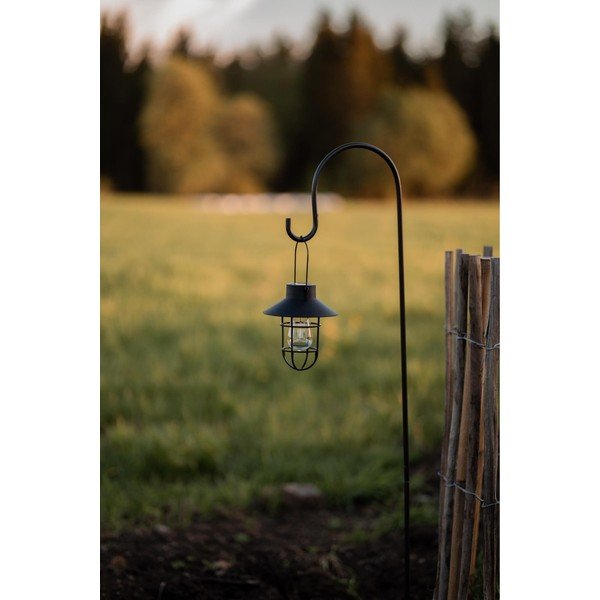 Lampada da terra LED da esterno con alimentazione a pannelli solari (altezza totale 21 cm) Cage – Star Trading-image-2