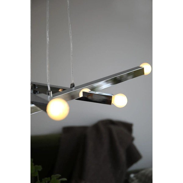 Lampadario argentato in metallo Stack – Markslöjd-image-3