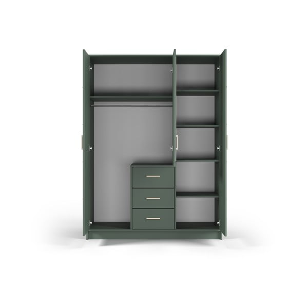 Armadio verde con specchio 147x200 cm Burren - Cosmopolitan Design-image-4