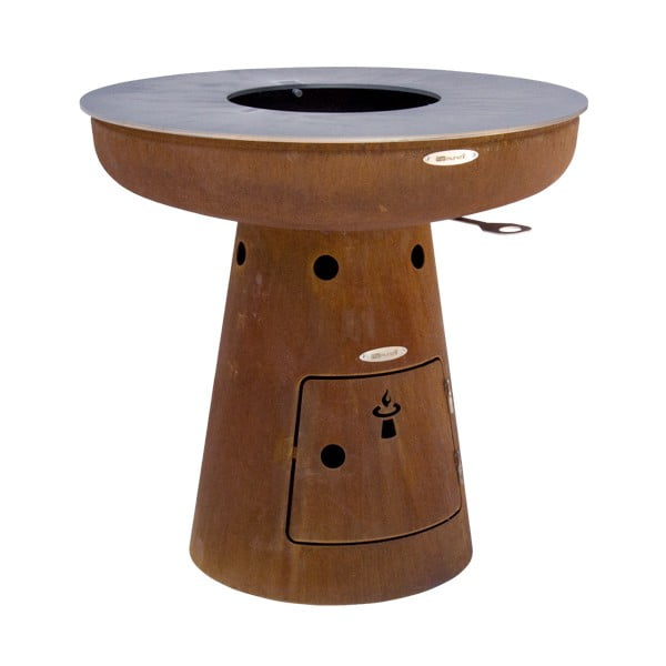 Griglia a legna da esterno marrone , ø 82 cm Nero M - Remundi-image-2