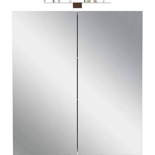 Mobile per bagno color crema da appendere e con specchio 60x71 cm Arcena – Germania