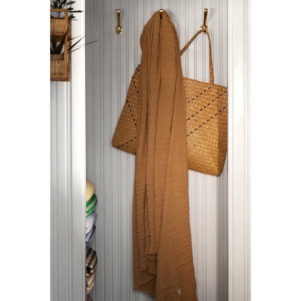 Copriletto beige per letto matrimoniale 190x240 cm Reloved - JUNA-image-4