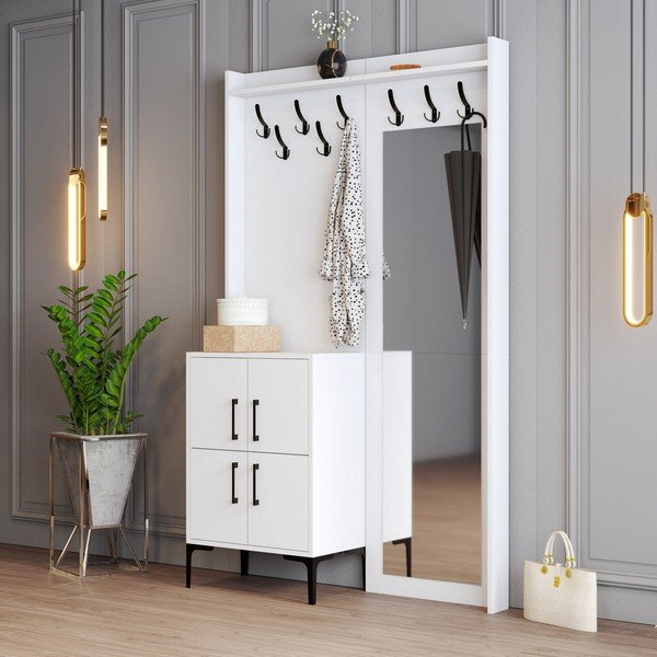 Set da corridoio bianco Berlin - Kalune Design-image-2