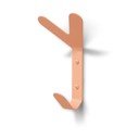 Gancio da parete color salmone in acciaio Frondo – Spinder Design