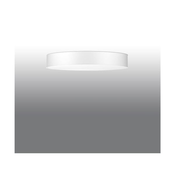 Lampada da soffitto bianca con paralume tessile ø 90 cm Herra - Sollux-image-3