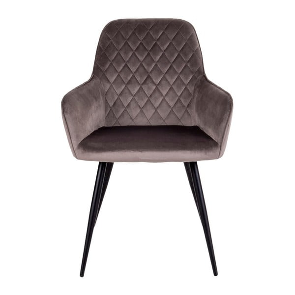 Set di sedie da pranzo marrone chiaro in imbottito con braccioli 2 pz Harbo – House Nordic-image-2