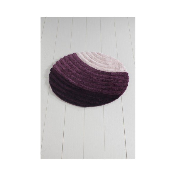 Tappeto da bagno viola Well Cap, ⌀ 90 cm - Foutastic