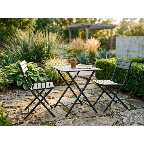 Tavolo da pranzo da giardino in alluminio 70x70 cm Elin – Bizzotto-image-1