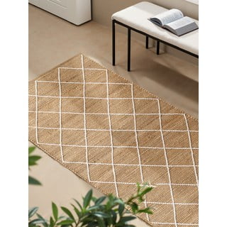 Passatoia di colore naturale in iuta tessuta a mano 80x200 cm Kunu – Hanse Home