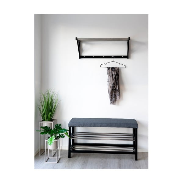 Scarpiera con seduta grigia Padova – House Nordic-image-1