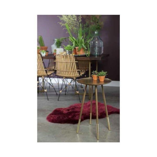 Tavolino in ottone , ⌀ 37 cm Eliot - Dutchbone-image-1