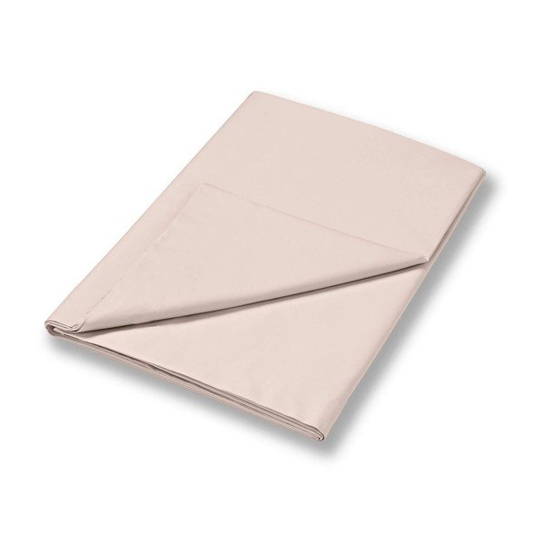 Lenzuolo con angoli beige in raso di cotone 180x260 cm Cotton Sateen – Bianca-image-3