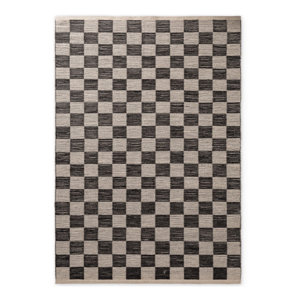 Tappeto nero/color crema in misto iuta reversibile/tessuto a mano 160x230 cm Rex – Hanse Home | Tappeti