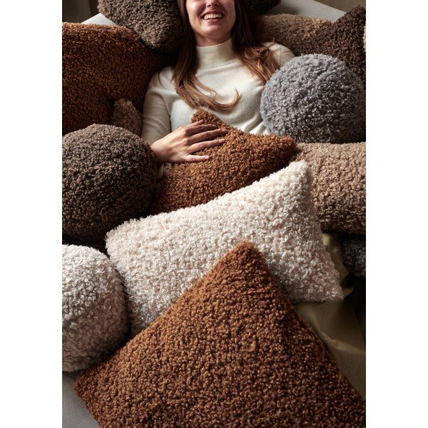 Cuscino decorativo in plush ø 26 cm Teddy – Blomus-image-3