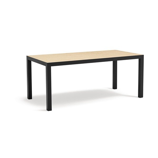 Tavolo da pranzo con piano in rovere massiccio 75x180 cm Alma – Teulat