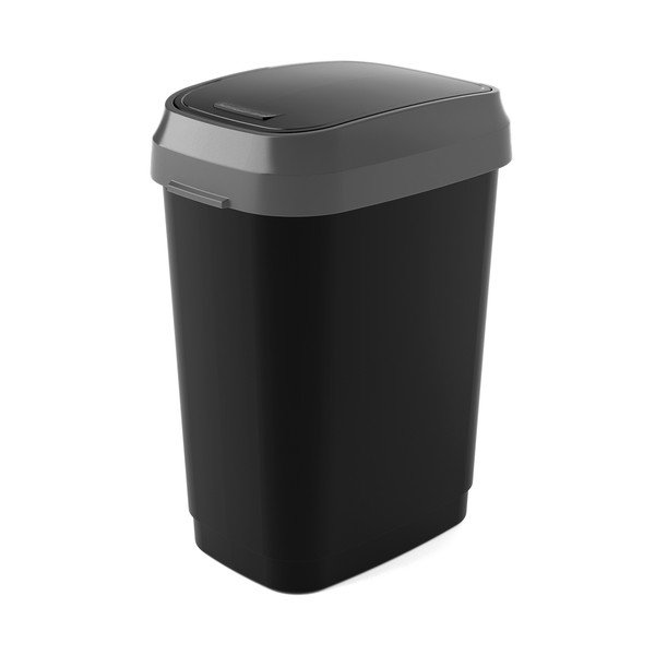 Cestino per la spazzatura nero 25 l Dual Swing Bin M – KIS