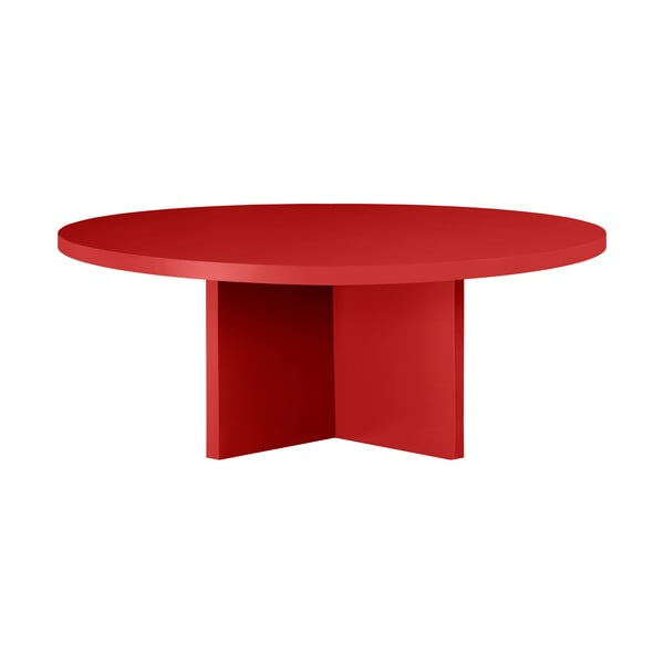 Tavolino da salotto rotondo rosso ø 100 cm Pausa – Really Nice Things-image-4