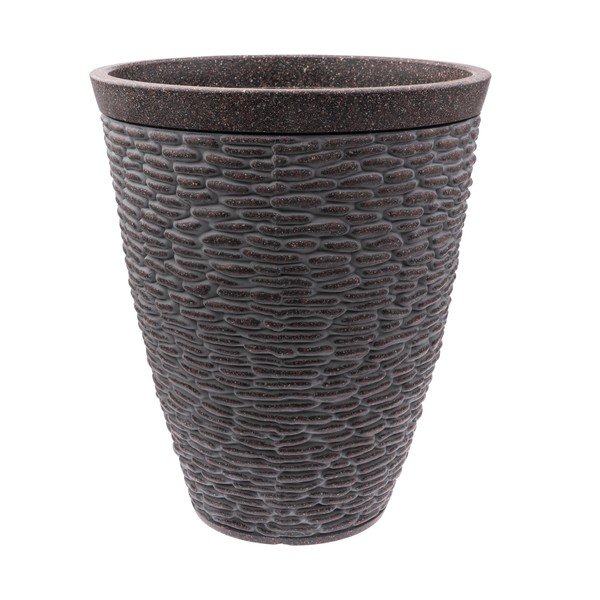Vaso per fiori in plastica riciclata ø 38 cm – Dakls