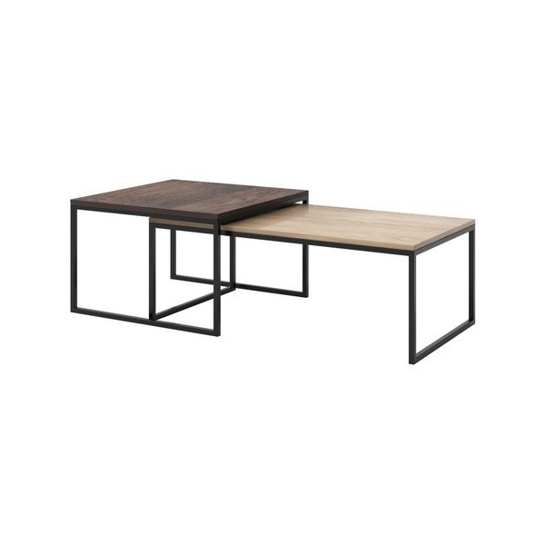 Set di 2 tavolini marroni Eco - MESONICA