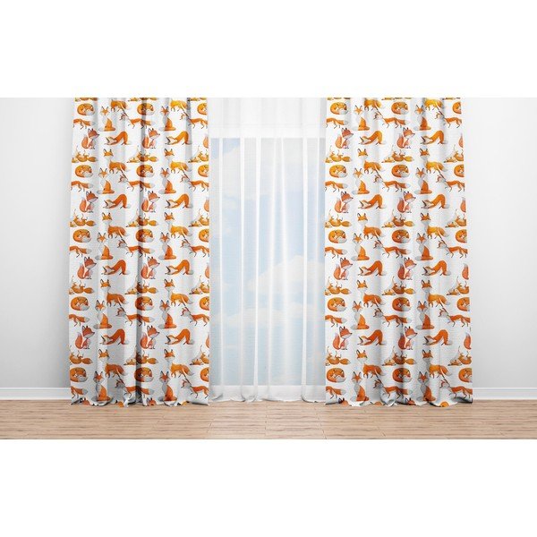 Závěs OYO Kids Fox Adventures, 140 x 240 cm