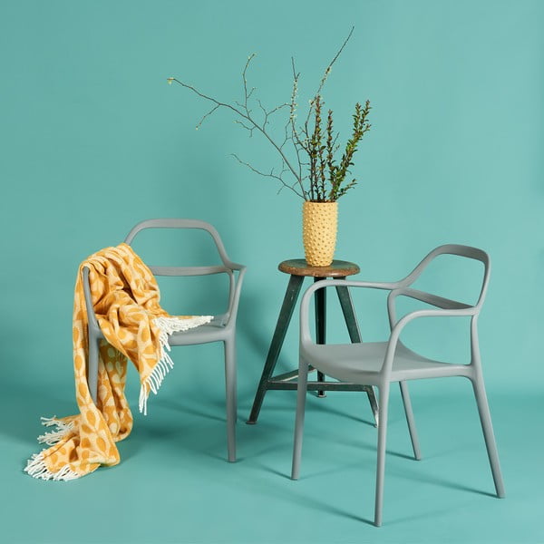 Set di 2 sedie da pranzo Chaur grigie Dali - Bonami Selection-image-1