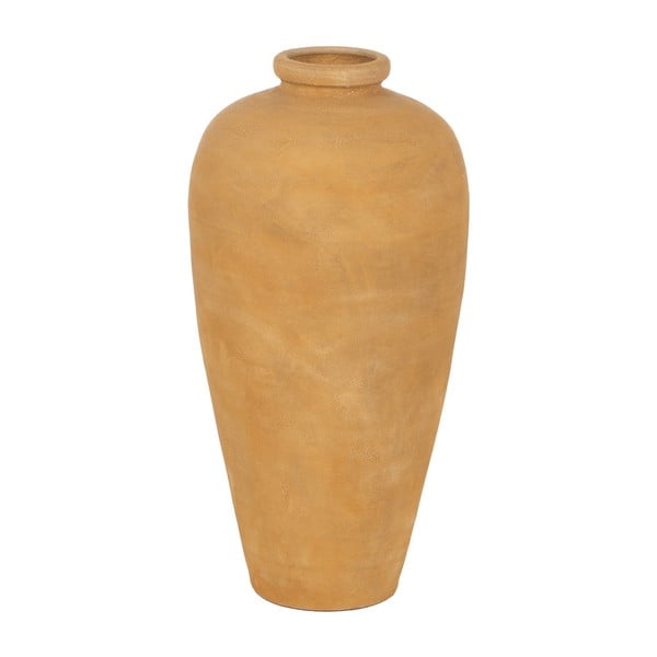 Vaso color senape in ceramica alto (altezza totale 60 cm) Eufen – Ixia