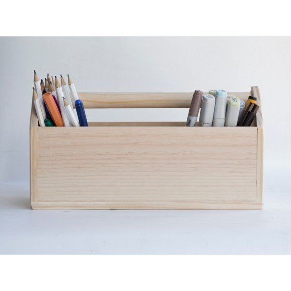 Organizzatore in legno di pino Natural - The Wild Hug-image-4