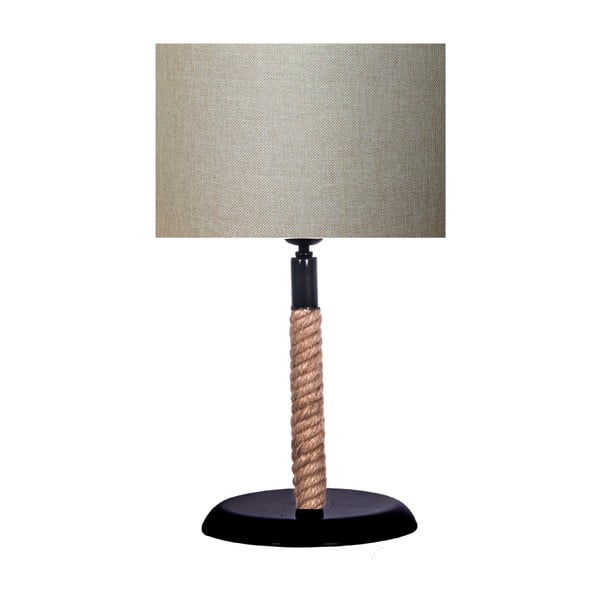 Lampada da tavolo con paralume marrone chiaro Rope - Kate Louise