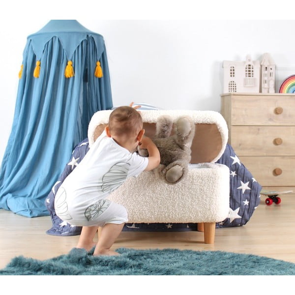 Pouf bianco per bambini Moouv - Artie-image-2