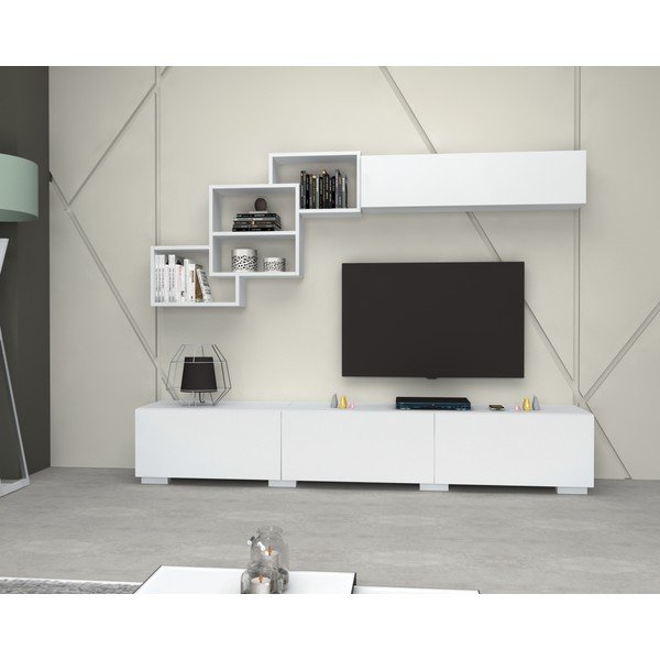 Tavolo TV bianco 210x40 cm Fly - Gauge Concept-image-2