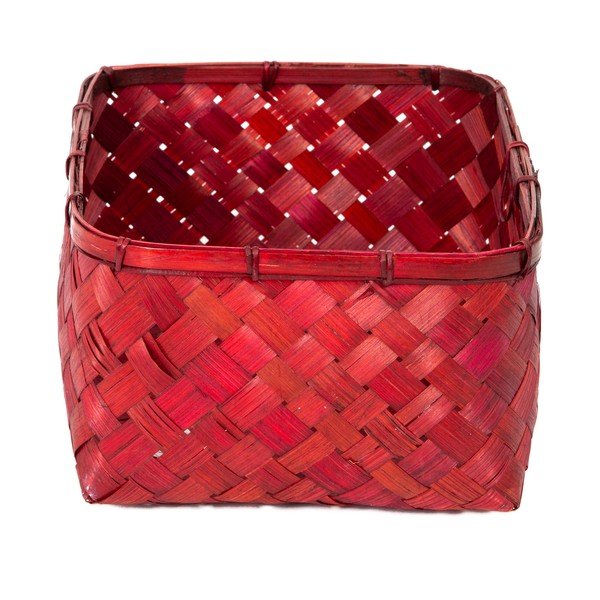 Červený bambusový úložný koš Compactor Hanoi, 30 x 23 cm-image-2