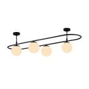 Apparecchio da soffitto nero, lunghezza 124 cm Elips - Squid Lighting