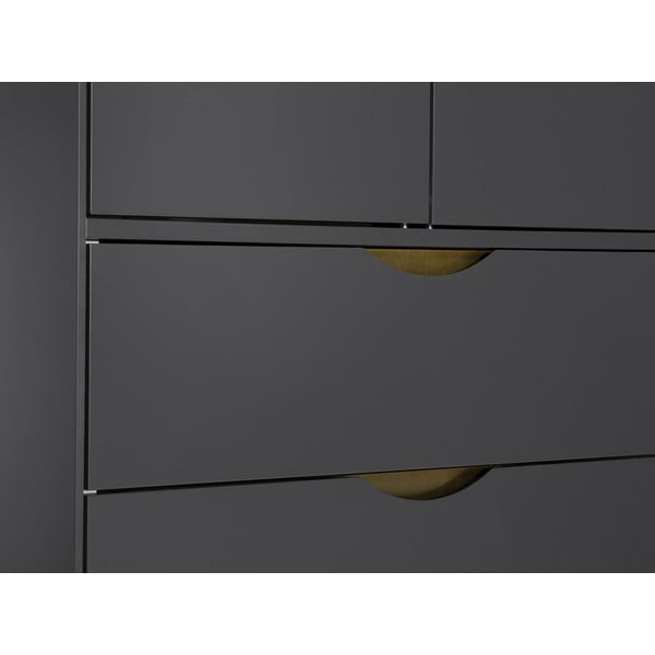 Armadio grigio scuro 80x195 cm Kobe - Woodman-image-4