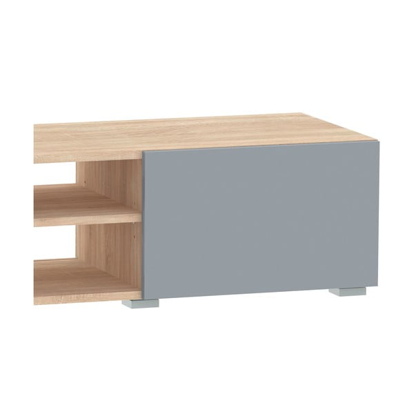 Tavolo TV grigio in rovere 140x31 cm Podium - TemaHome-image-4