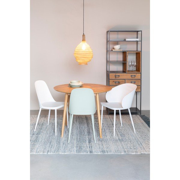 Tavolo da pranzo rotondo con piano in rovere ø 100 cm Fabio - White Label-image-1