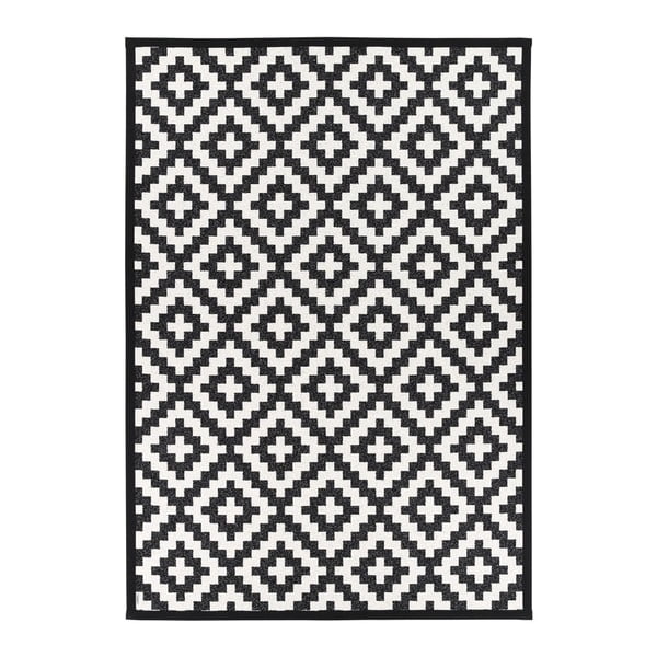 Tappeto bifacciale a motivi bianchi e neri , 160 x 230 cm Viki - Narma-image-1