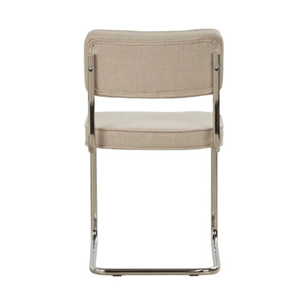 Sedia da pranzo beige imbottito a dondolo Rupert – Unique Furniture-image-3