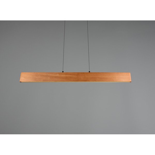 Lampadario LED di colore naturale con paralume in legno Edgewood – Trio-image-1