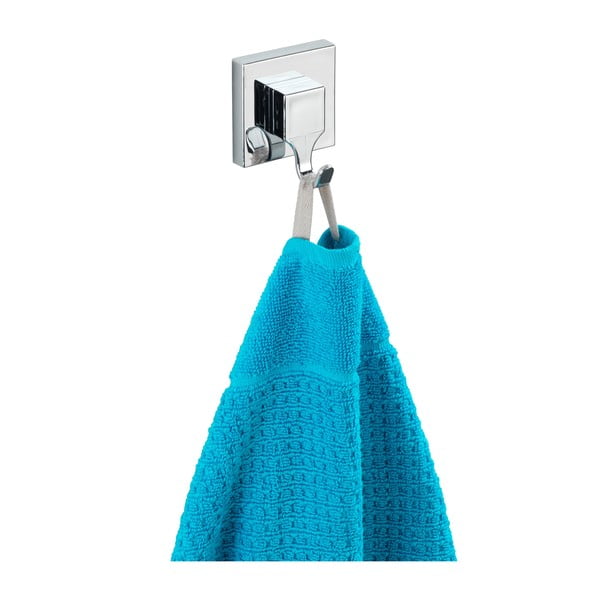 Ganci in plastica autoportanti in argento lucido in set di 2 pezzi Genova - Wenko-image-3