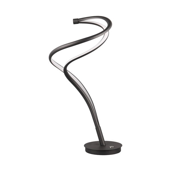 Lampada da tavolo a LED nera con paralume in metallo (altezza 56 cm) Nala - Trio Select