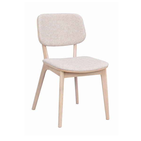 Sedia da pranzo color crema/colore naturale chiaro in rovere massiccio Barrett – Rowico