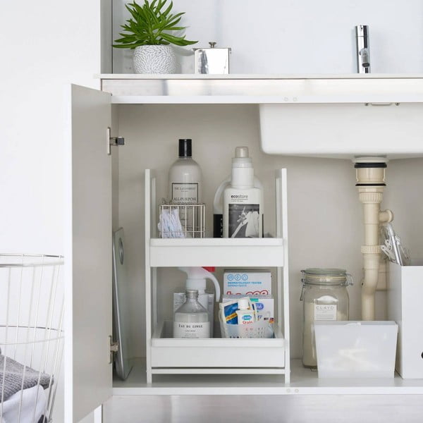 Ripiano aggiuntivo bianco in metallo 30x42 cm Tower – YAMAZAKI-image-4