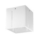 Lampada da soffitto bianca con paralume in metallo 10x10 cm Pax - Sollux